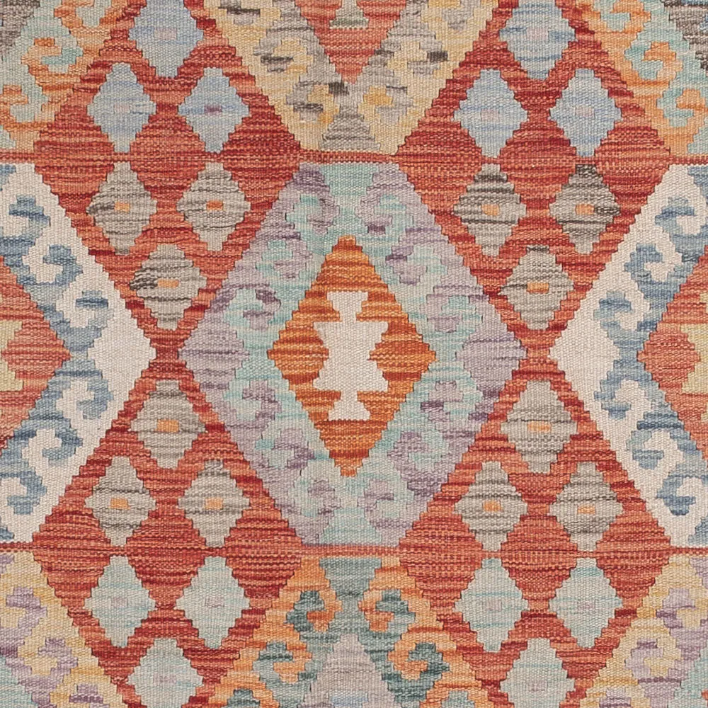 Kelimteppe - Splash - 244 x 176 cm - flerfarget
