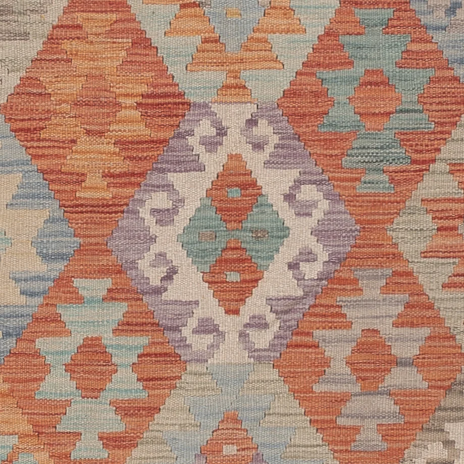 Kelimteppe - Splash - 244 x 177 cm - flerfarget