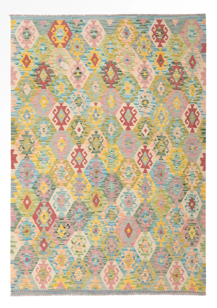 Kelimteppe - Splash - 245 x 171 cm - farget