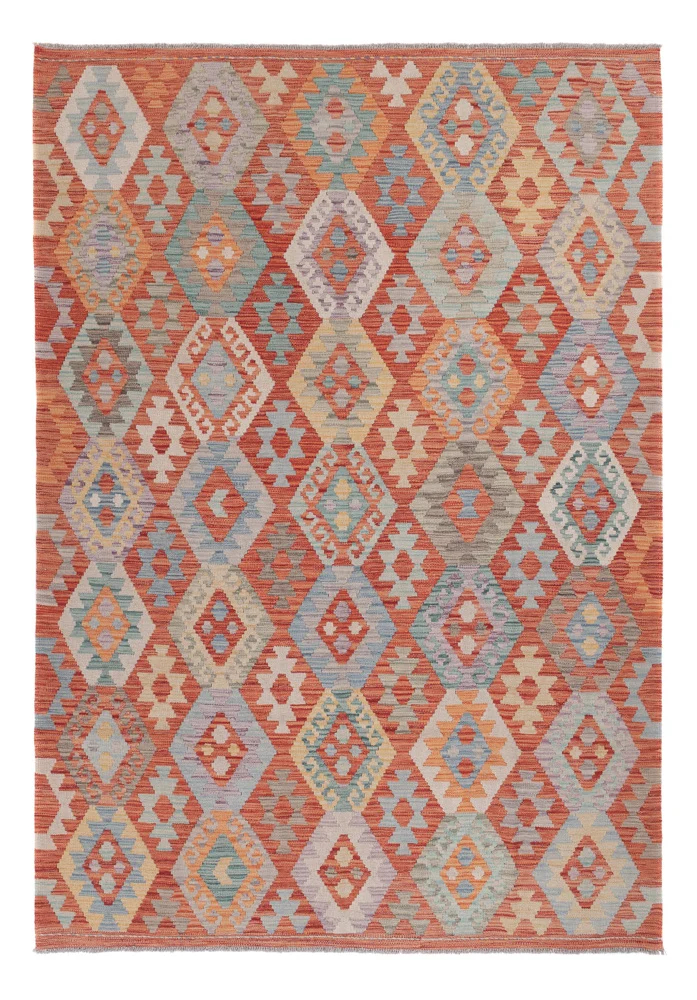 Kelimteppe - Splash - 245 x 173 cm - flerfarget