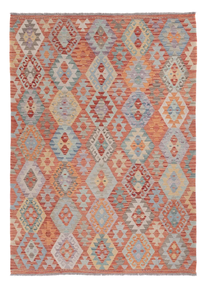 Kelimteppe - Splash - 245 x 174 cm - flerfarget