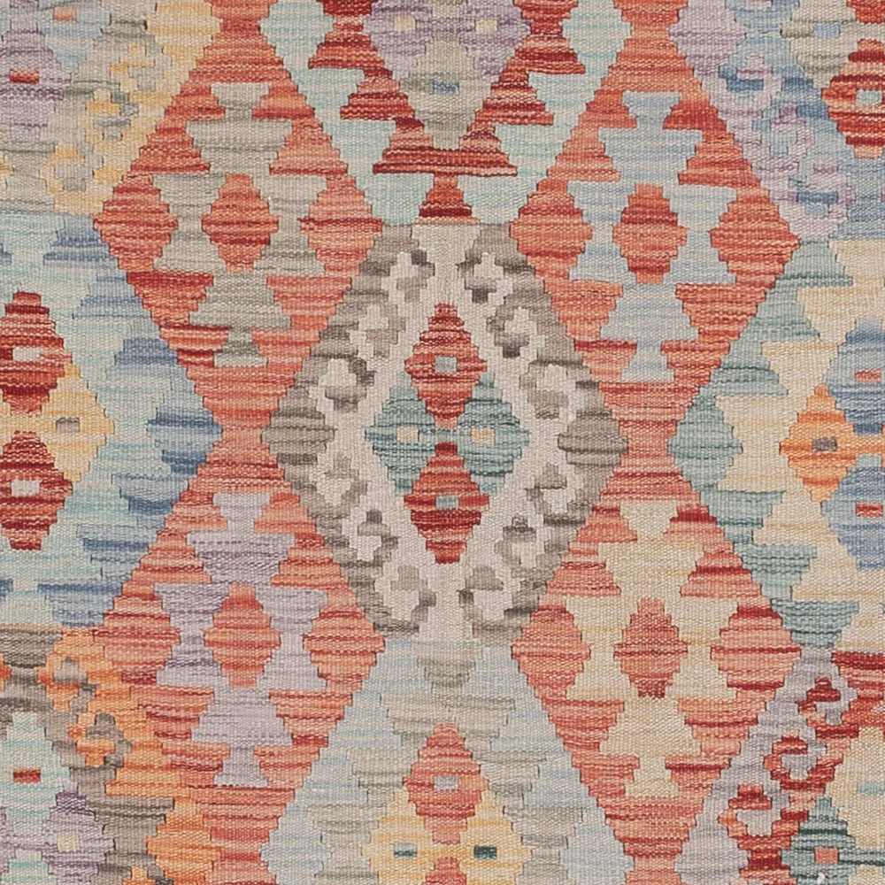 Kelimteppe - Splash - 245 x 174 cm - flerfarget