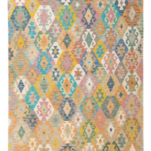 Kelimteppe - Splash - 245 x 175 cm - farget