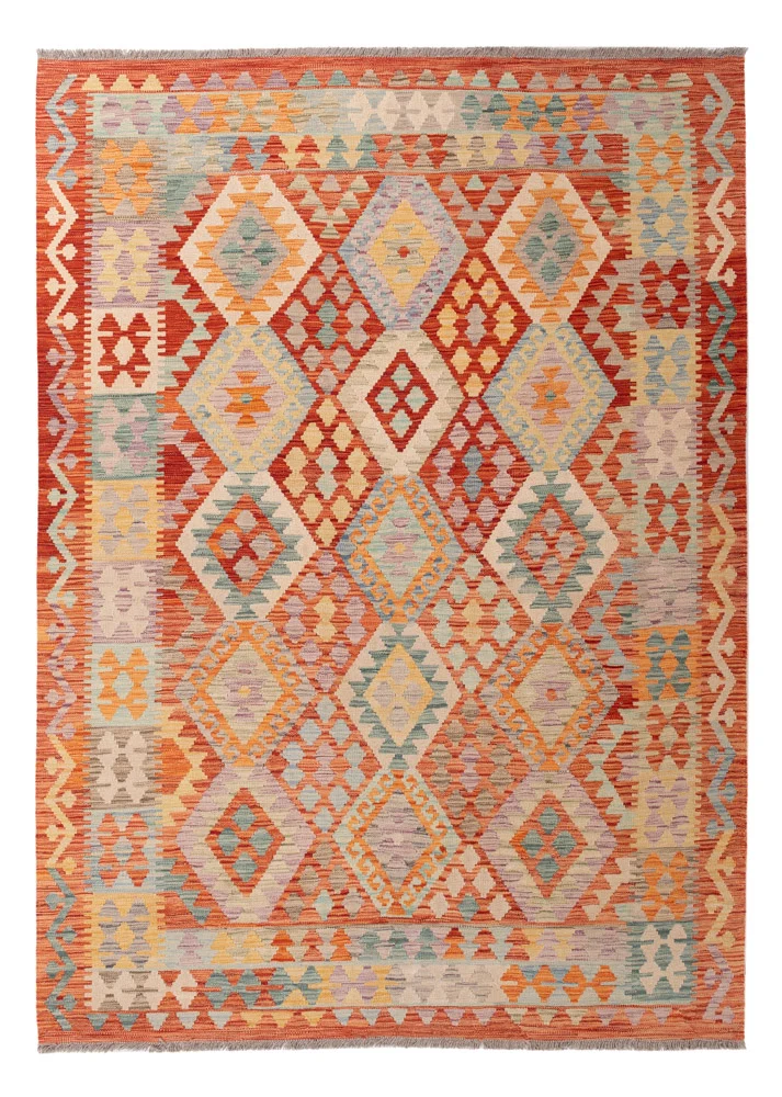Kelimteppe - Splash - 245 x 178 cm - farget