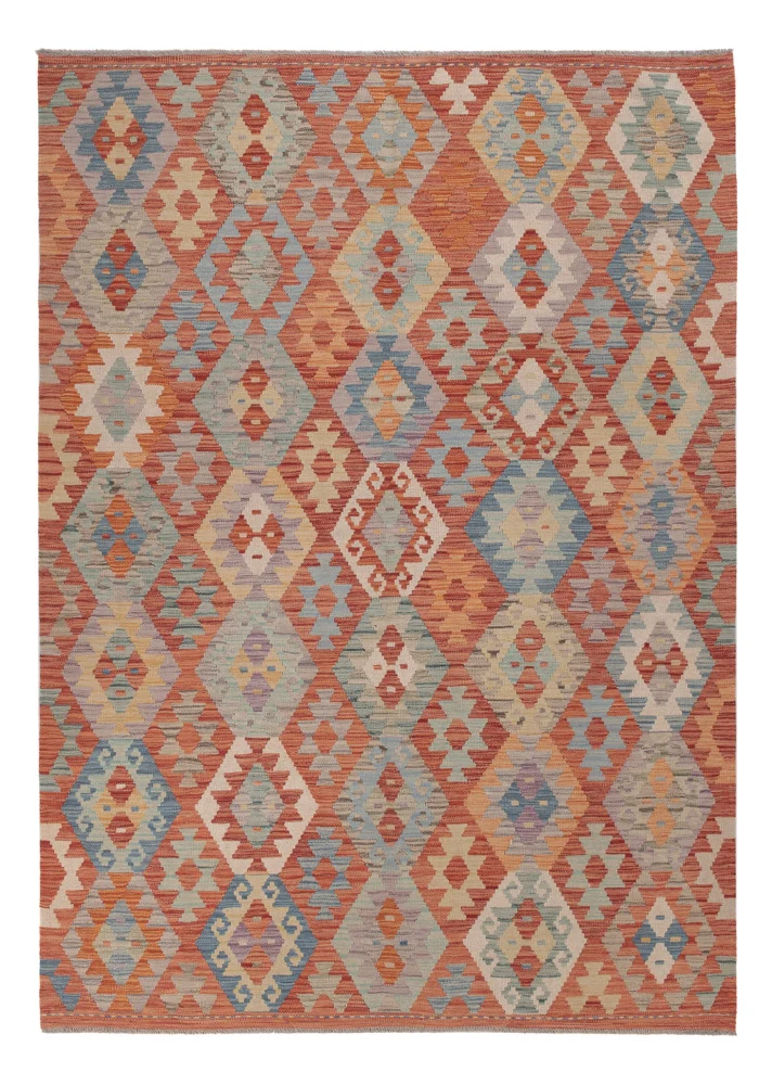 Kelimteppe - Splash - 245 x 180 cm - flerfarget