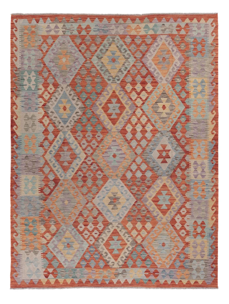 Kelimteppe - Splash - 245 x 185 cm - flerfarget