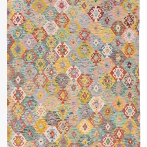 Kelimteppe - Splash - 246 x 180 cm - farget