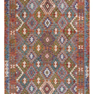 Kelimteppe - Splash - 247 x 178 cm - flerfarget