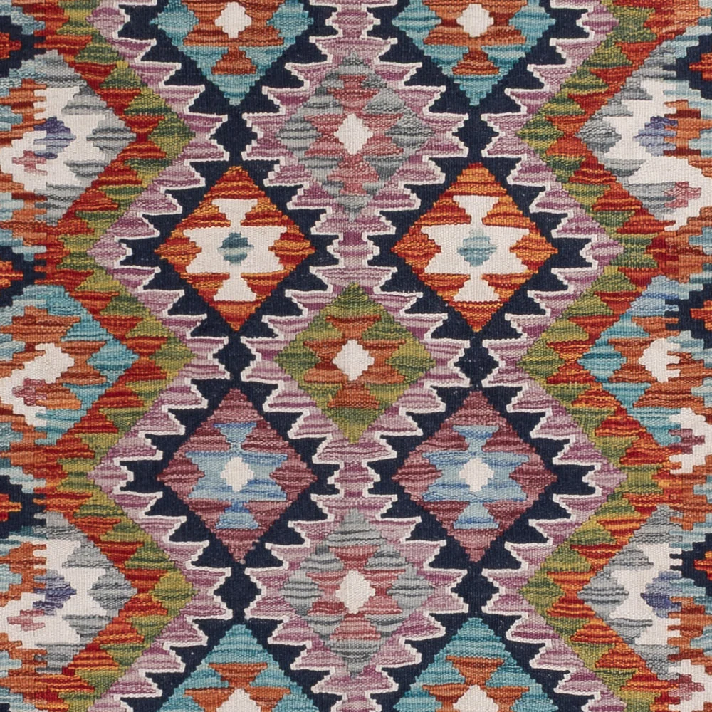 Kelimteppe - Splash - 248 x 177 cm - flerfarget