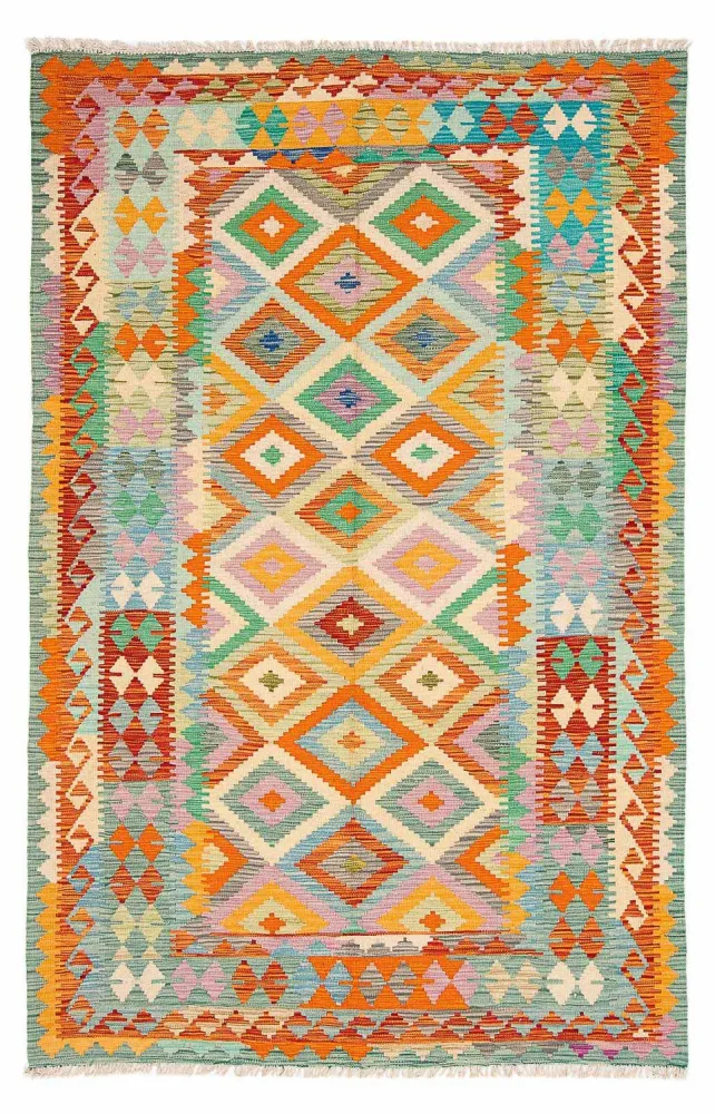 Kelimteppe - Splash - 250 x 169 cm - flerfarget