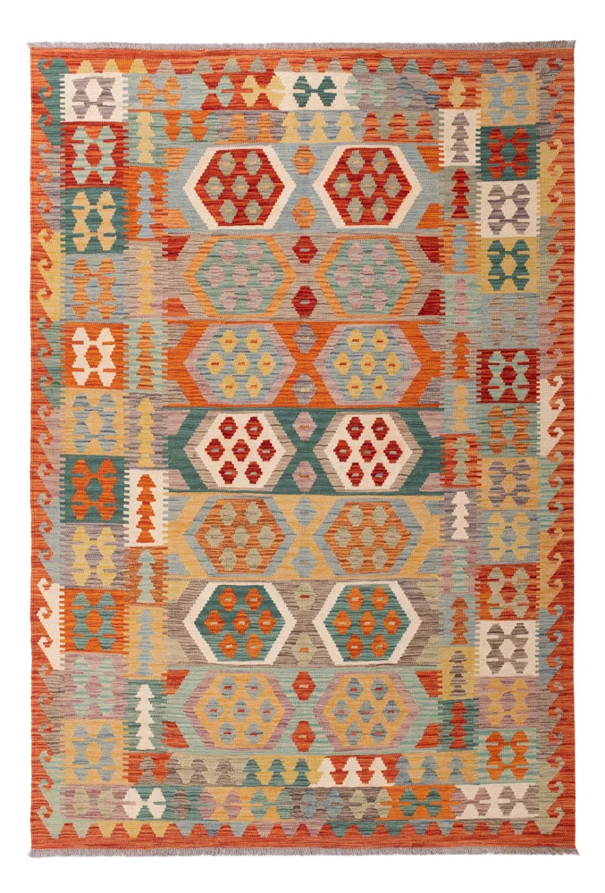 Kelimteppe - Splash - 250 x 170 cm - farget