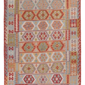 Kelimteppe - Splash - 250 x 180 cm - flerfarget