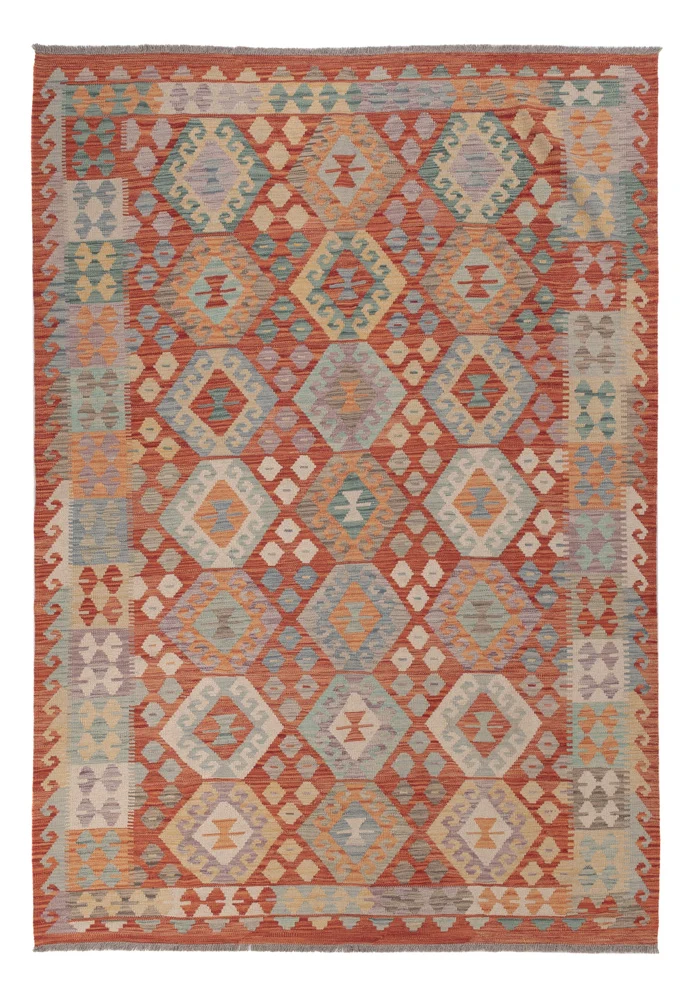 Kelimteppe - Splash - 250 x 181 cm - flerfarget