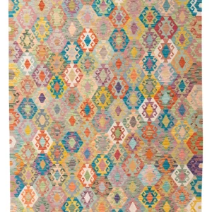 Kelimteppe - Splash - 250 x 188 cm - farget