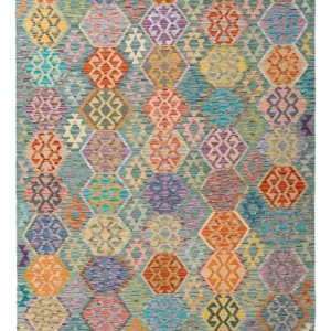 Kelimteppe - Splash - 252 x 179 cm - farget
