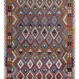 Kelimteppe - Splash - 253 x 167 cm - flerfarget