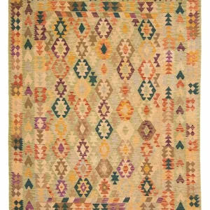 Kelimteppe - Splash - 287 x 199 cm - beige