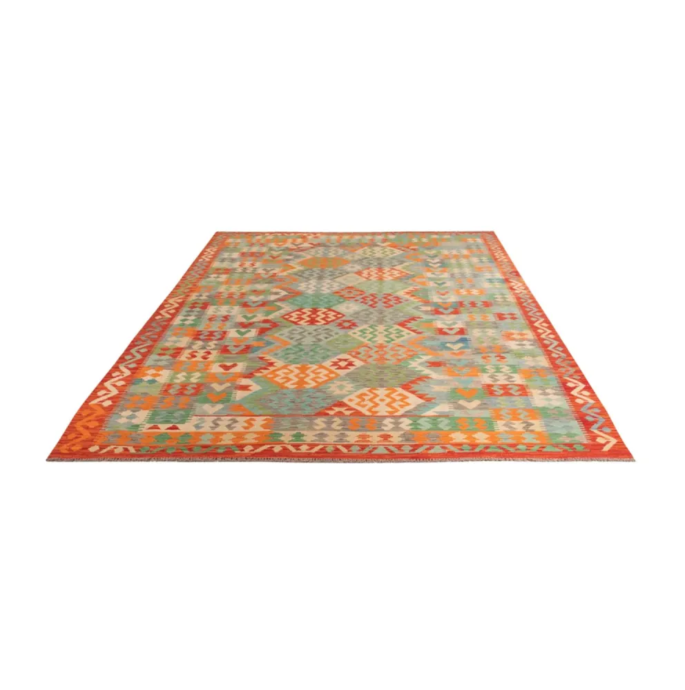 Kelimteppe - Splash - 287 x 211 cm - flerfarget