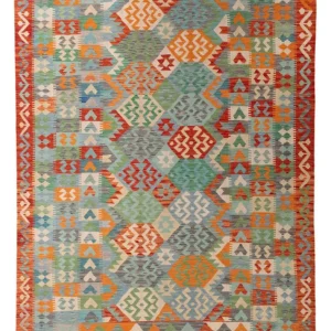 Kelimteppe - Splash - 287 x 211 cm - flerfarget