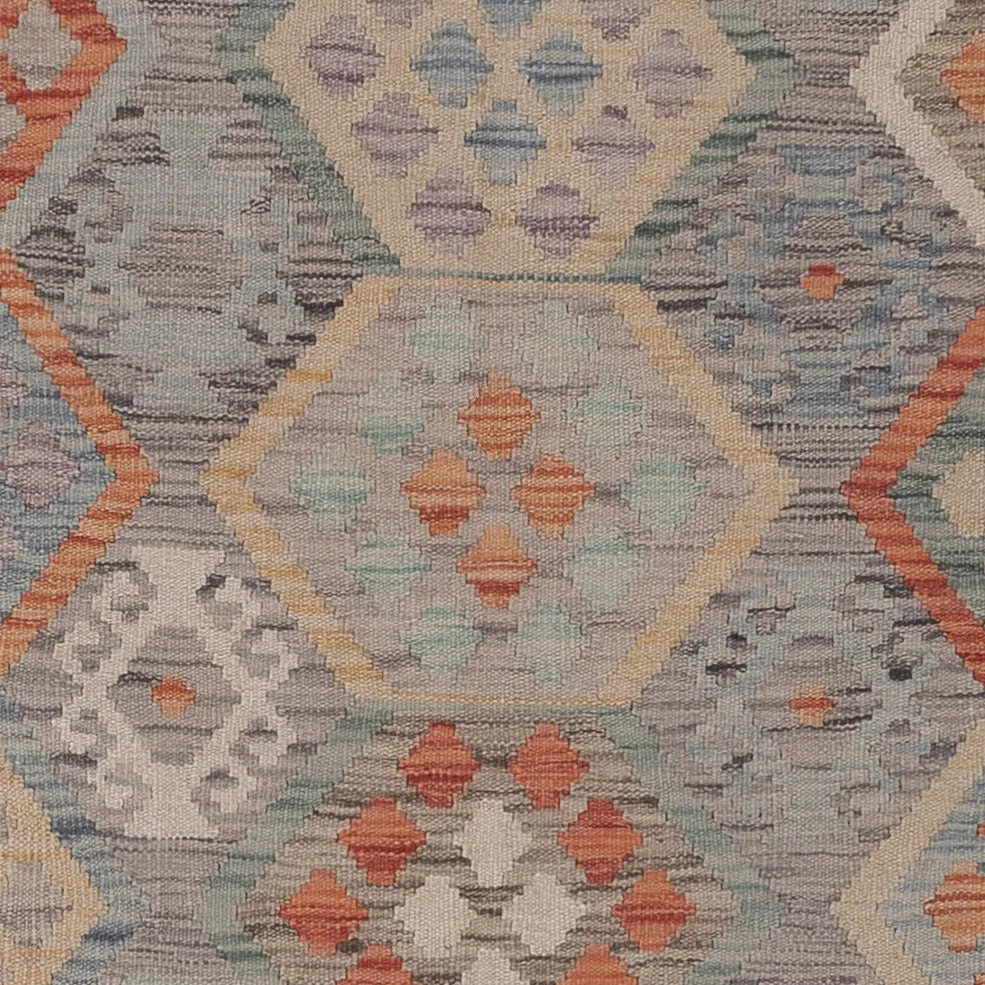 Kelimteppe - Splash - 288 x 203 cm - flerfarget