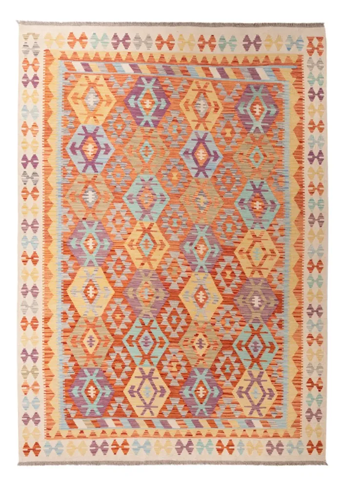 Kelimteppe - Splash - 288 x 206 cm - flerfarget