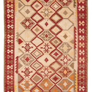 Kelimteppe - Splash - 290 x 193 cm - beige