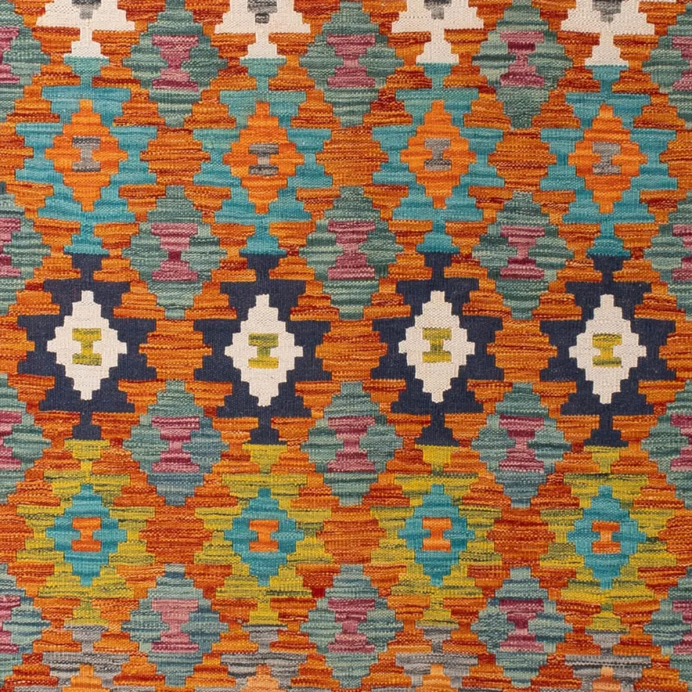 Kelimteppe - Splash - 290 x 200 cm - flerfarget