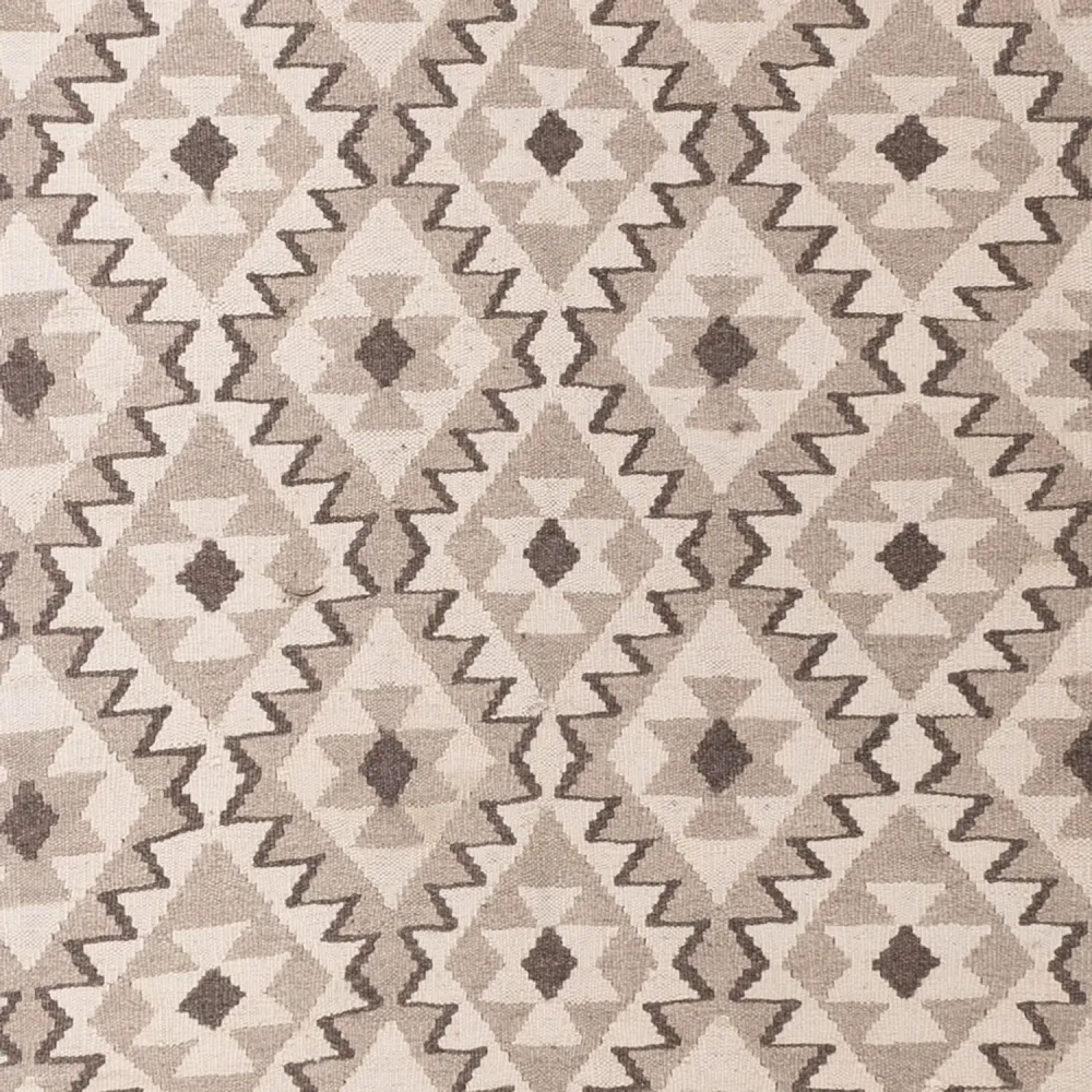 Kelimteppe - Splash - 290 x 202 cm - lysegrå