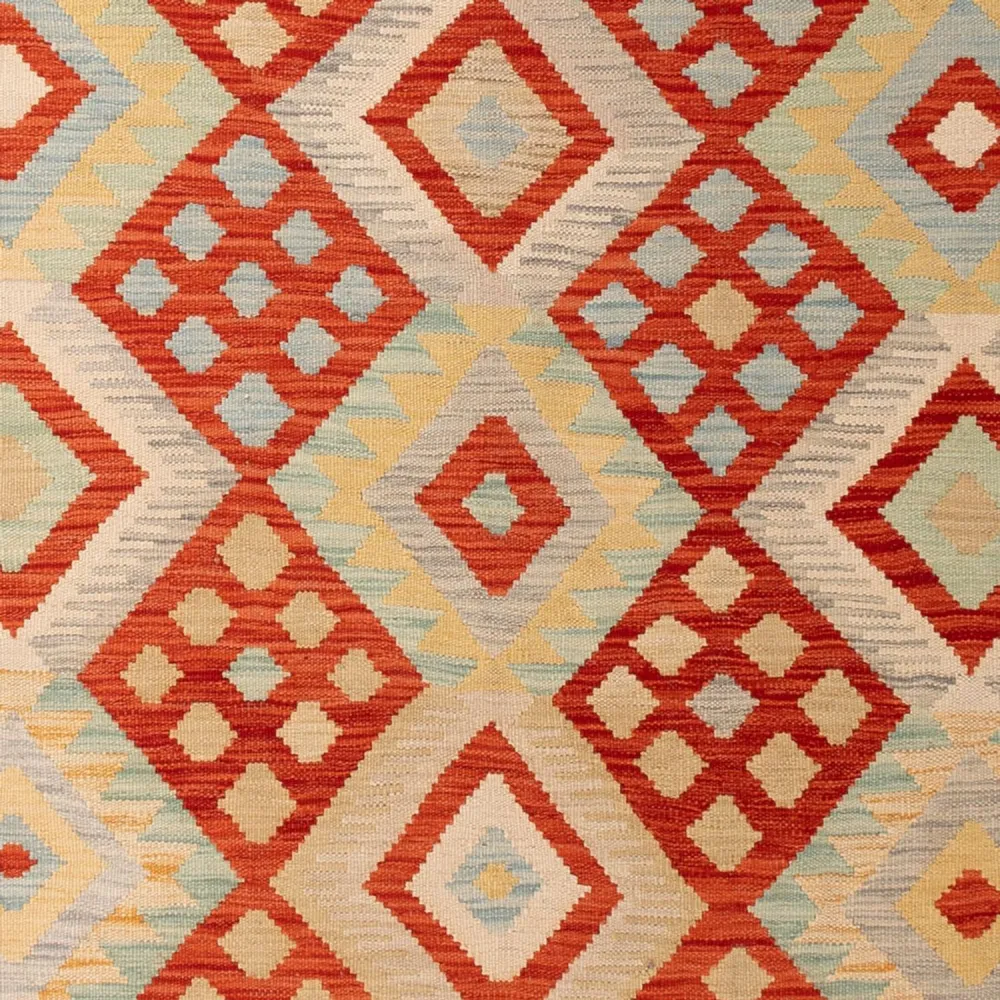 Kelimteppe - Splash - 294 x 209 cm - flerfarget