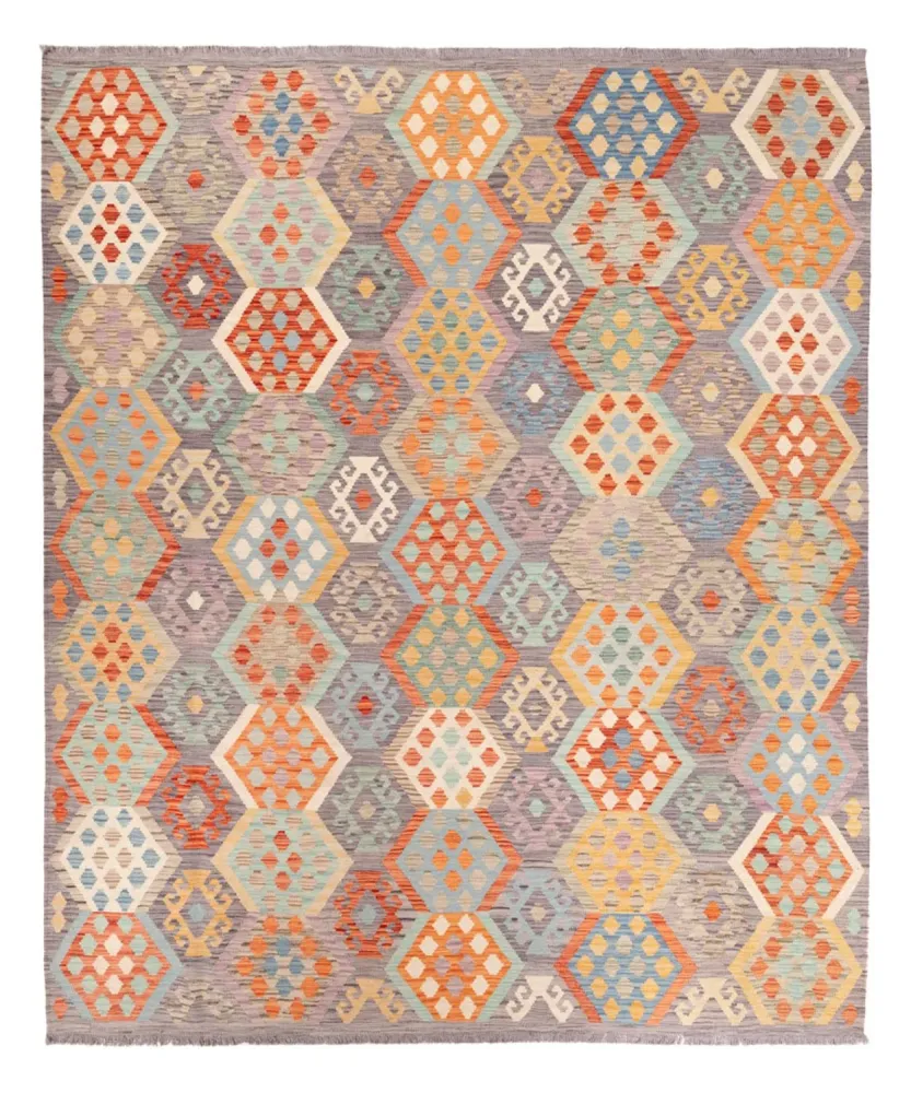 Kelimteppe - Splash - 294 x 252 cm - flerfarget