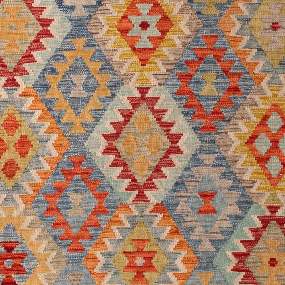 Kelimteppe - Splash - 295 x 196 cm - flerfarget