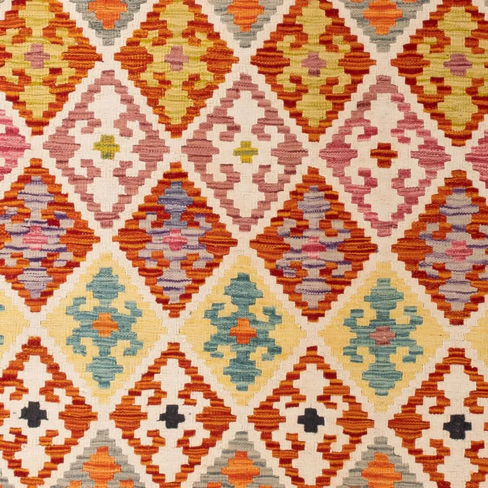 Kelimteppe - Splash - 295 x 204 cm - flerfarget