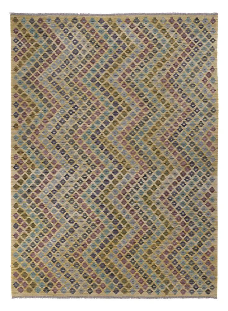 Kelimteppe - Splash - 295 x 212 cm - flerfarget