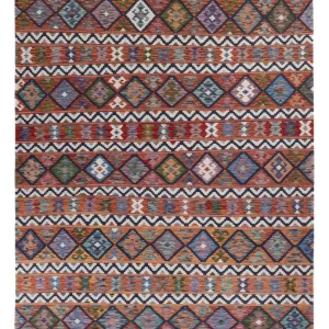 Kelimteppe - Splash - 296 x 211 cm - flerfarget