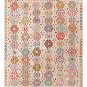 Kelimteppe - Splash - 296 x 252 cm - farget