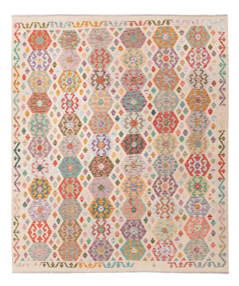 Kelimteppe - Splash - 296 x 252 cm - farget
