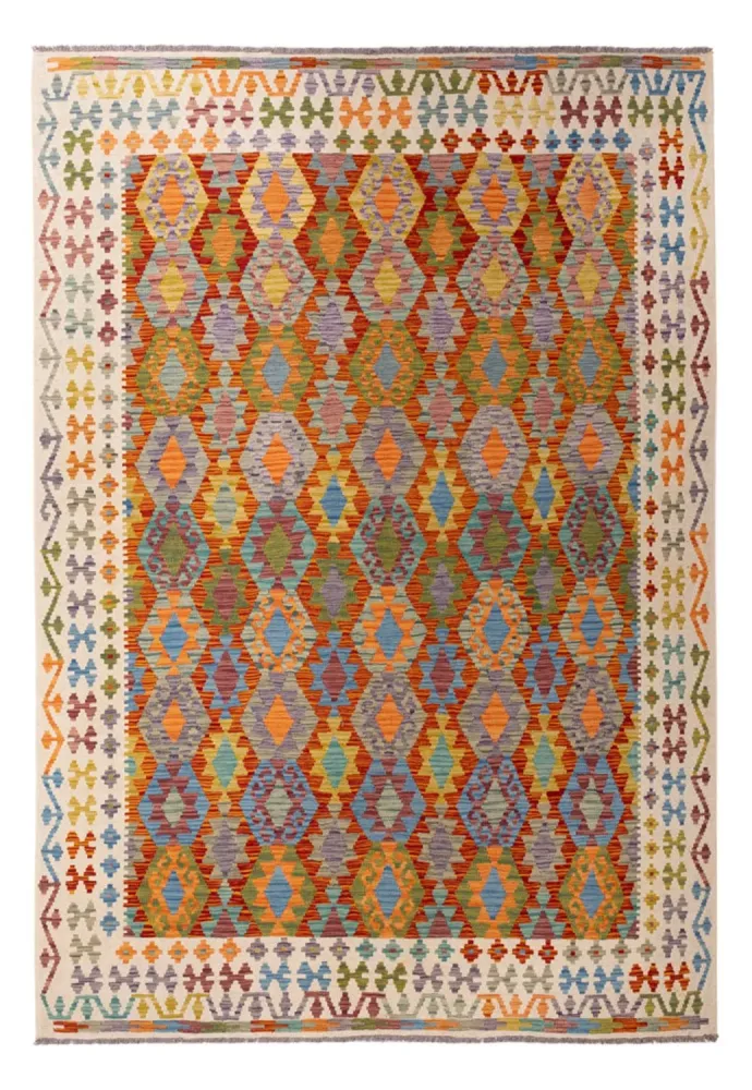 Kelimteppe - Splash - 298 x 202 cm - flerfarget