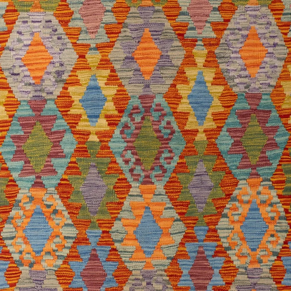 Kelimteppe - Splash - 298 x 202 cm - flerfarget