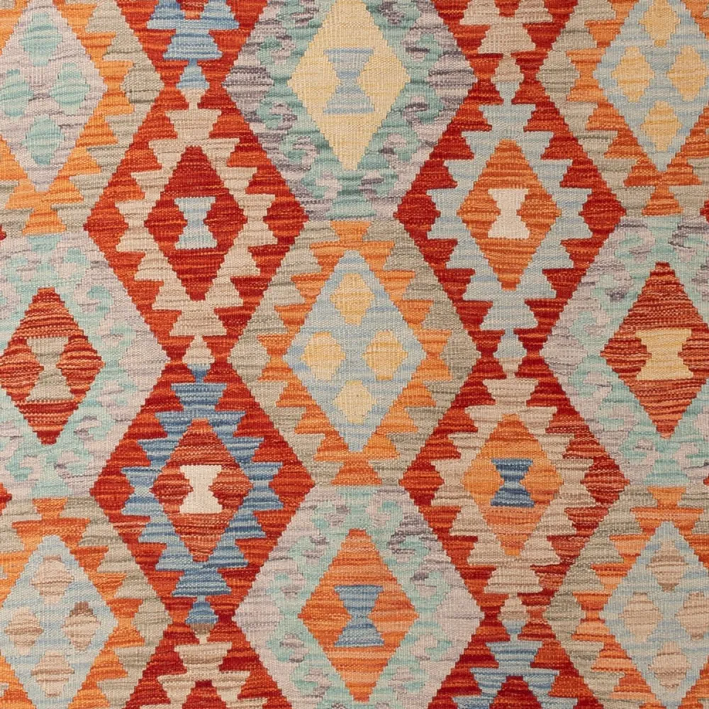 Kelimteppe - Splash - 298 x 203 cm - flerfarget