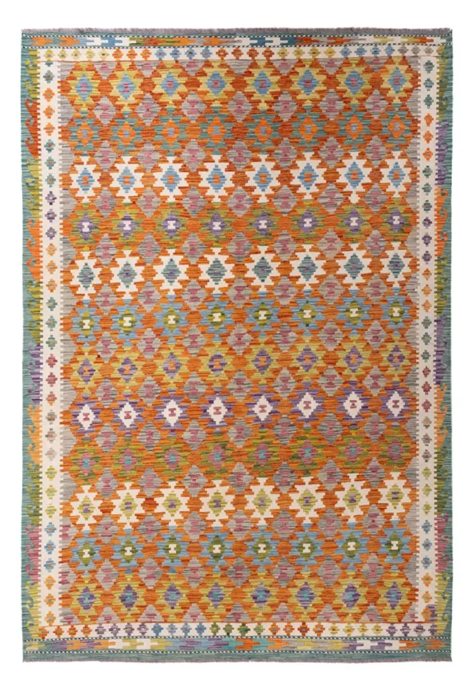 Kelimteppe - Splash - 298 x 206 cm - flerfarget