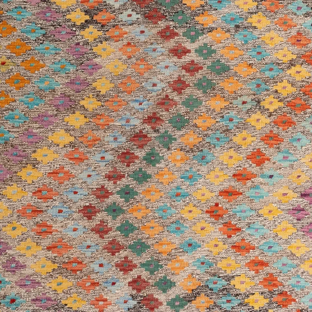 Kelimteppe - Splash - 298 x 206 cm - flerfarget