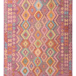 Kelimteppe - Splash - 299 x 198 cm - flerfarget