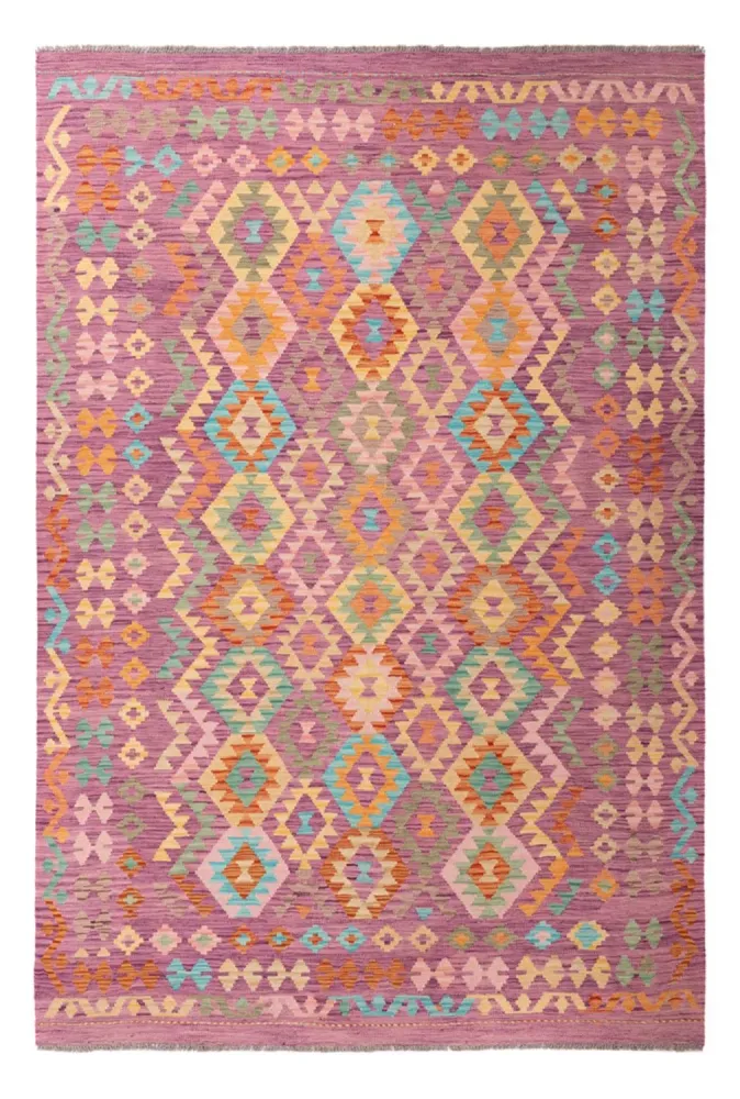 Kelimteppe - Splash - 299 x 198 cm - flerfarget
