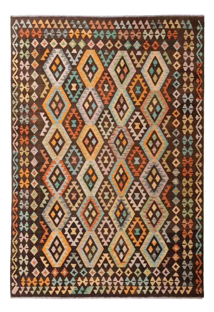 Kelimteppe - Splash - 299 x 206 cm - flerfarget
