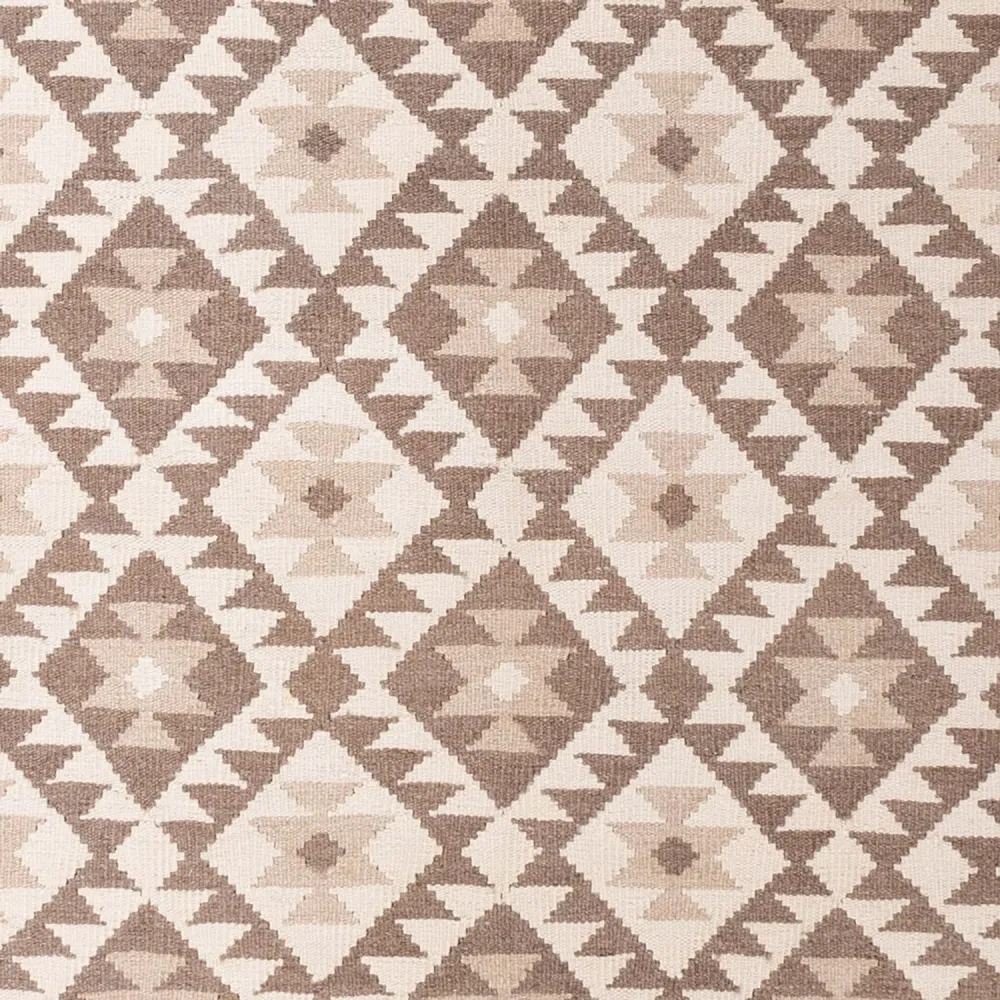 Kelimteppe - Splash - 299 x 207 cm - lysegrå
