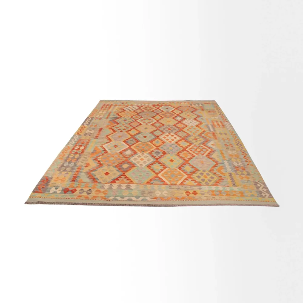 Kelimteppe - Splash - 299 x 209 cm - flerfarget