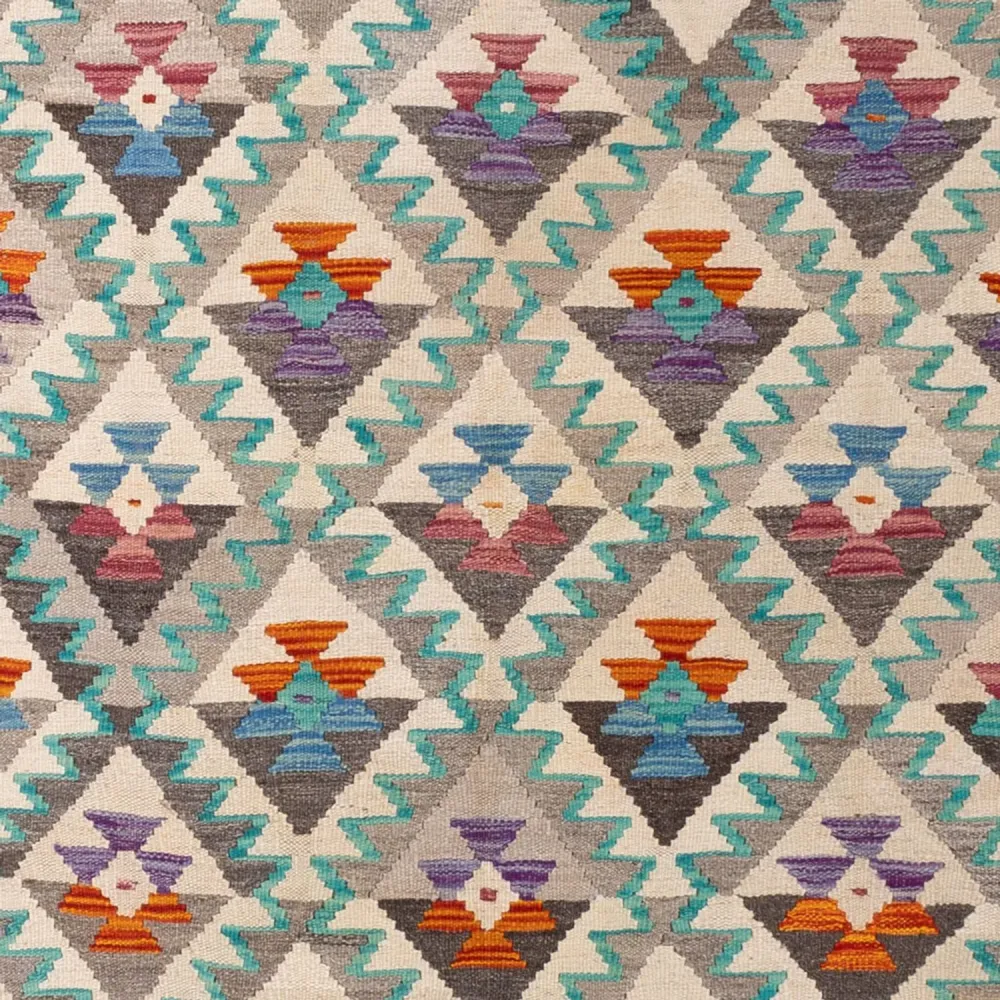Kelimteppe - Splash - 300 x 197 cm - flerfarget