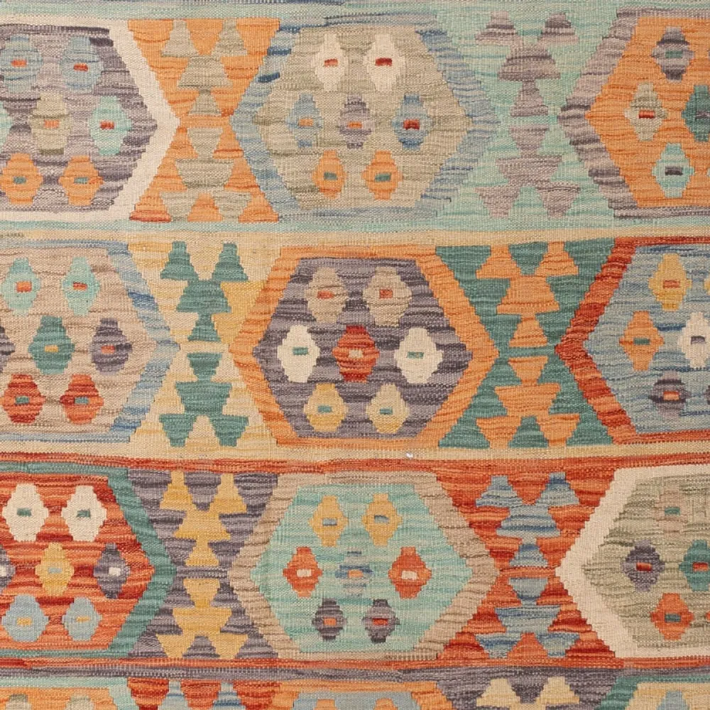 Kelimteppe - Splash - 300 x 203 cm - flerfarget