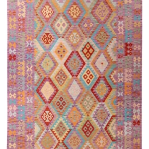 Kelimteppe - Splash - 300 x 203 cm - flerfarget