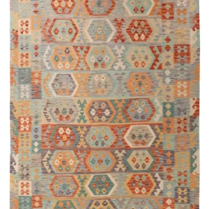 Kelimteppe - Splash - 300 x 203 cm - flerfarget